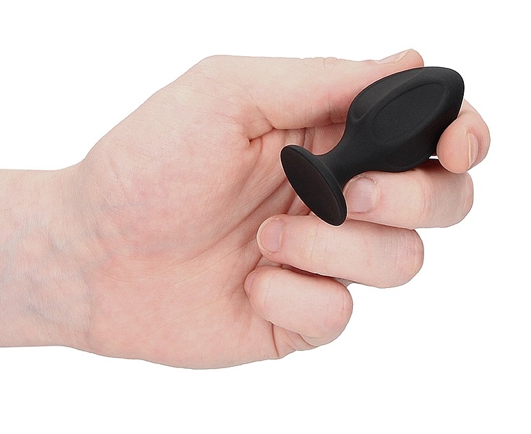 These butt plugs are made of silky soft silicone and is tape... Ouch - Diamond Shape Butt Plug Set - Black photo-2