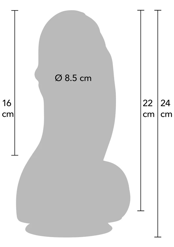 INFERNO by HIDDEN DESIRE Fat Boys PVC dildo is crafted for t... Hidden Desire - Inferno Huge Dildo 22cm - Black photo-8