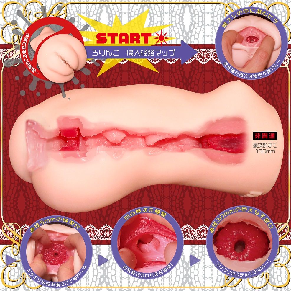 Extra virgin rorinko with giant cervix and ultra-challenging... Magic Eyes - Sujimankaku EX Virgin Rollinko Masturbator photo-3