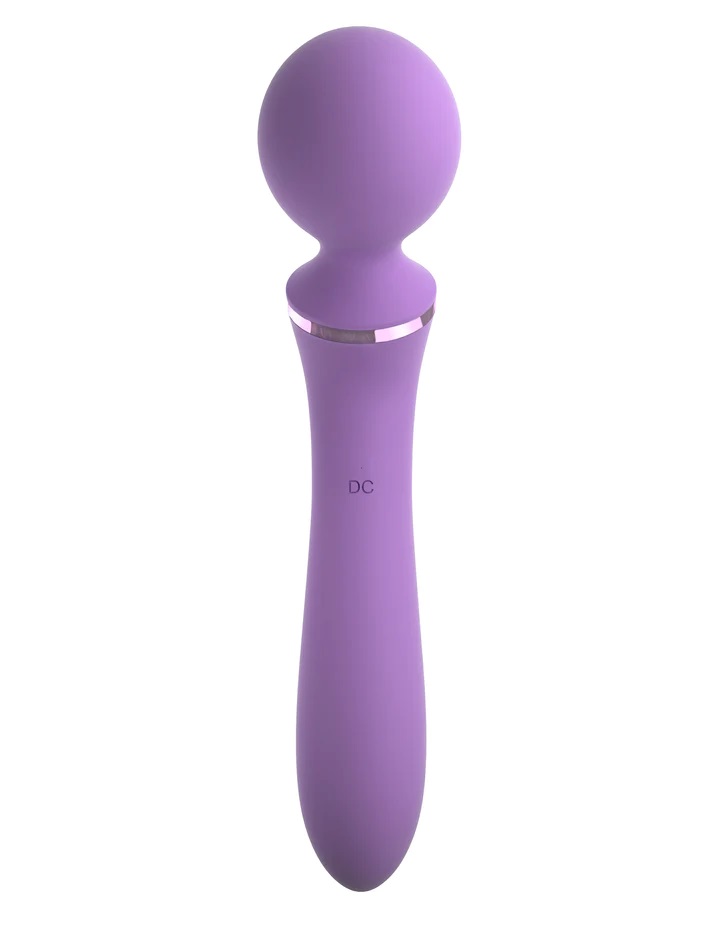 She deliberately locked her bedroom door and removed her Duo... Pipedream - Duo Wand Massage-Her - Purple photo-5