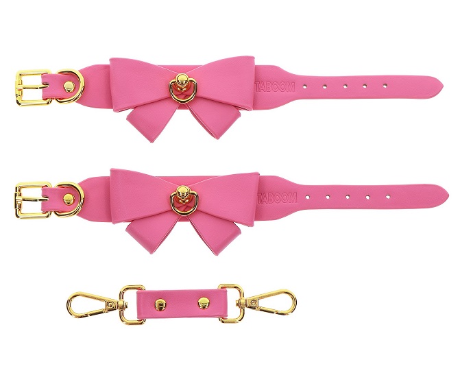 Add a touch of cuteness and sexiness to your bondage collect... Taboom - Malibu Ankle Cuffs - Pink photo-5