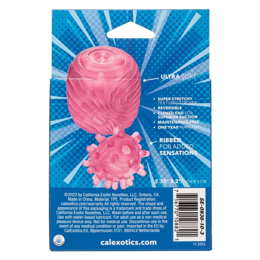 Delight in the unique sensations of the Pop Sock! Textured s... CEN - Pop Sock Textured Masturbator - Pink photo-9