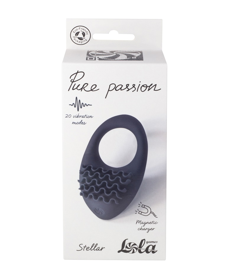 The Stellar cockring is a versatile adult toy designed for p... Lola Games - Pure Passion Stellar Vibro Ring - Black photo-3