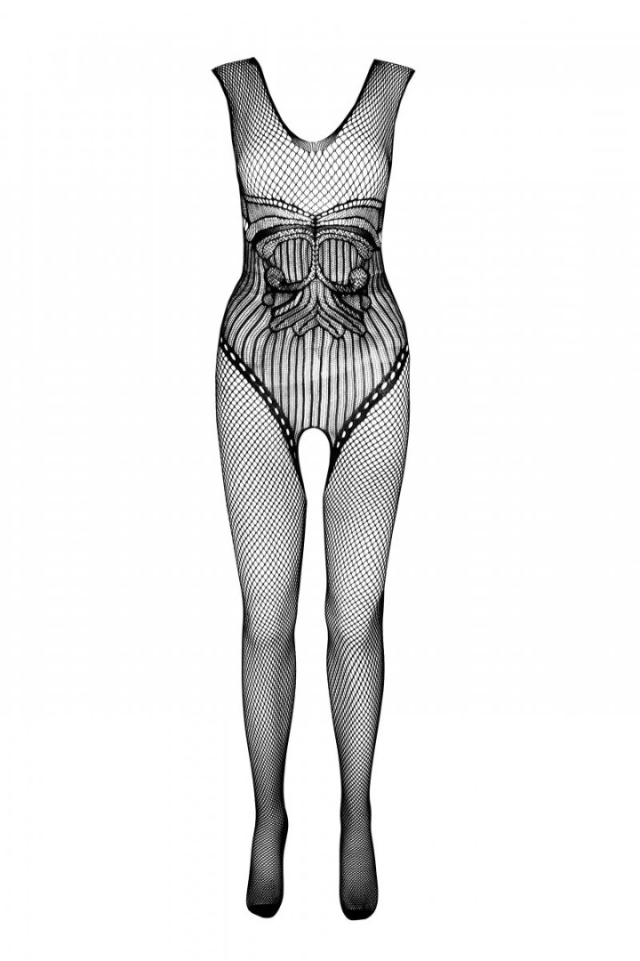 Sexy bodystocking that perfectly fits the figure, emphasizin... Passion - Eco Bodystocking BS003 - Black photo-5