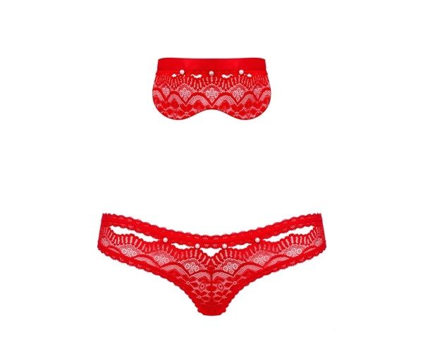 Get this special set and be careful while opening the box. I... Obsessive - 822-SEA-3 Set 2-pcs - Red - L/XL photo-7