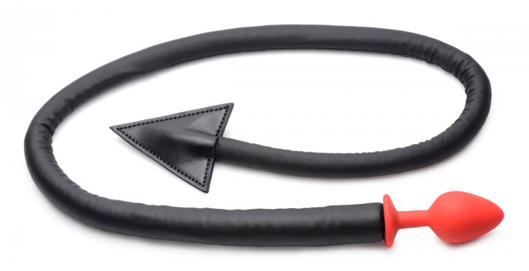 Act out your mose devilish fantasies with this set of demoni... Tailz - Devil Tail & Horns Set - Black photo-5