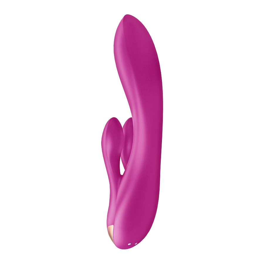 With 3 power motors, the Double Flex gives equal, stimulatin... Satisfyer - Double Flex Rabbit - Violet photo-5