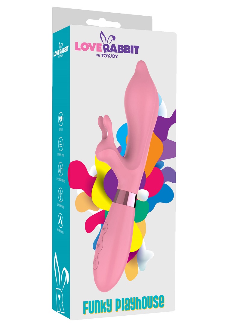 Get ready to party with this Love Rabbit from TOYJOY! This e... Toyjoy - Funky Playhouse Vibrator - Pink photo-7