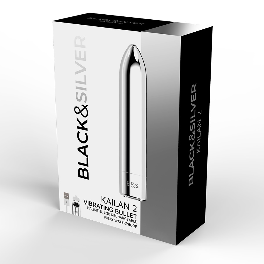 Perfect for beginners, The Kailan 2 Bullet is a cute little ... Black&Silver - Kailan 2 Vibro Bullet - Silver photo-4