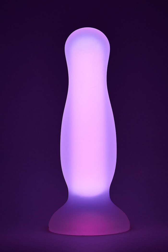 Glow-in-the-dark anal plug from Dream Toys' label Radian... Dreamtoys - Radiant Glow Plug L - Pink photo-2