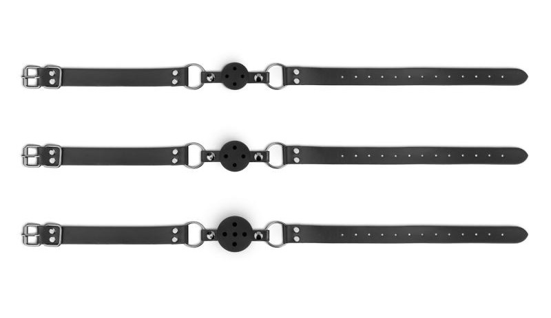 Discover the ultimate control and submission with this set o... Bedroom Fantasies - Ball Gags 3 pcs - Black photo-6