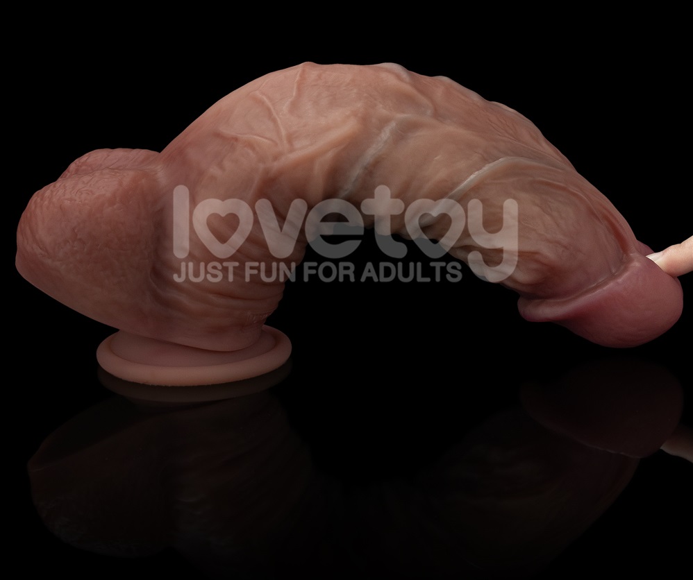 Built to deliver the most lifelike satisfaction, dual-layere... Lovetoy - 10.5" XXL Dual Layered Cock - Brown photo-4