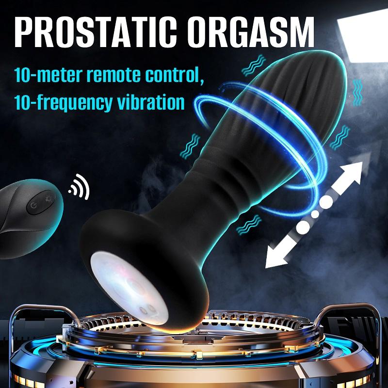 9 Kinds of vibration
9 Kinds of thrusting
LED color lights
R... Secwell - Libido Thrusting Plug - Black photo-3