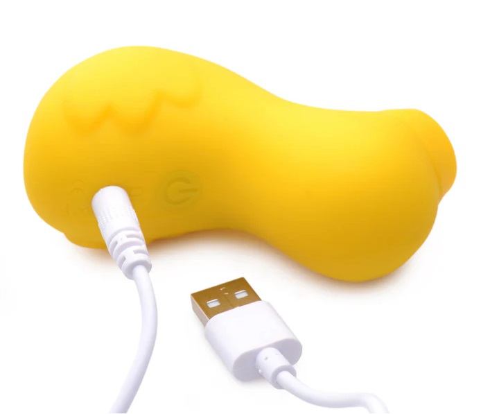 Meet your adorable new sucky ducky! Packed with power to sat... Inmi - Shegasm Sucky Ducky Clit Stimulator - Yellow photo-5