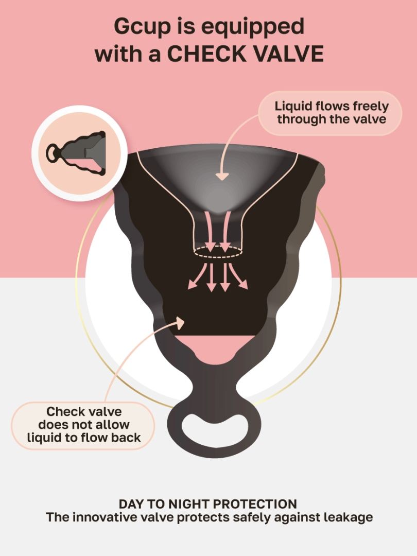 The menstrual cup Gcup has the shape of a bell. The main adv... Gvibe - Gcup - Mystic Noir photo-10
