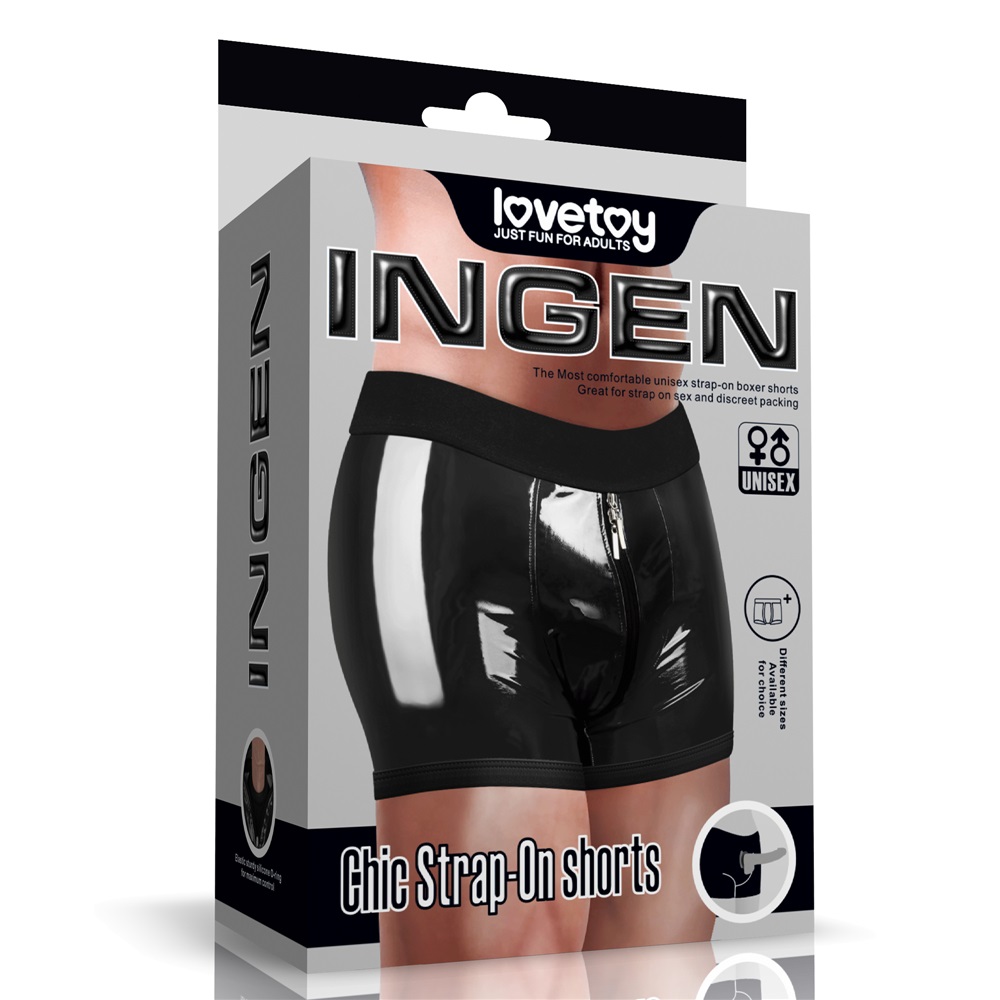 Introducing the "Chic Strap-On shorts" - an innova... Lovetoy - Chic Strap-On Shorts - Black - M/L photo-15