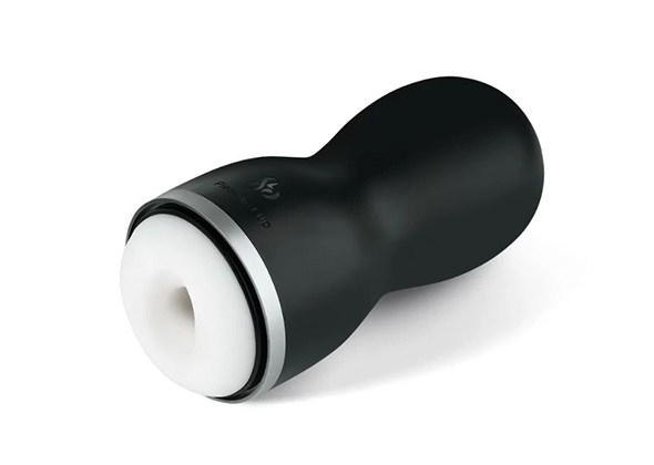 Delve deep during play sessions with this masturbation strok... So Divine - Pleasure Cup Masturbator - Black photo-2