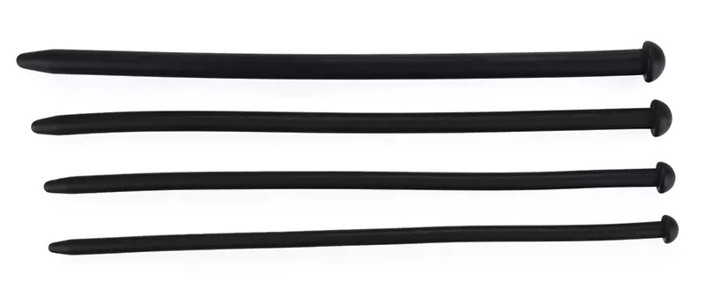 Silicone urethral sound with slender style that easy to inse... MT - Silicone Urethral Plug 8.5mm - Black photo-7