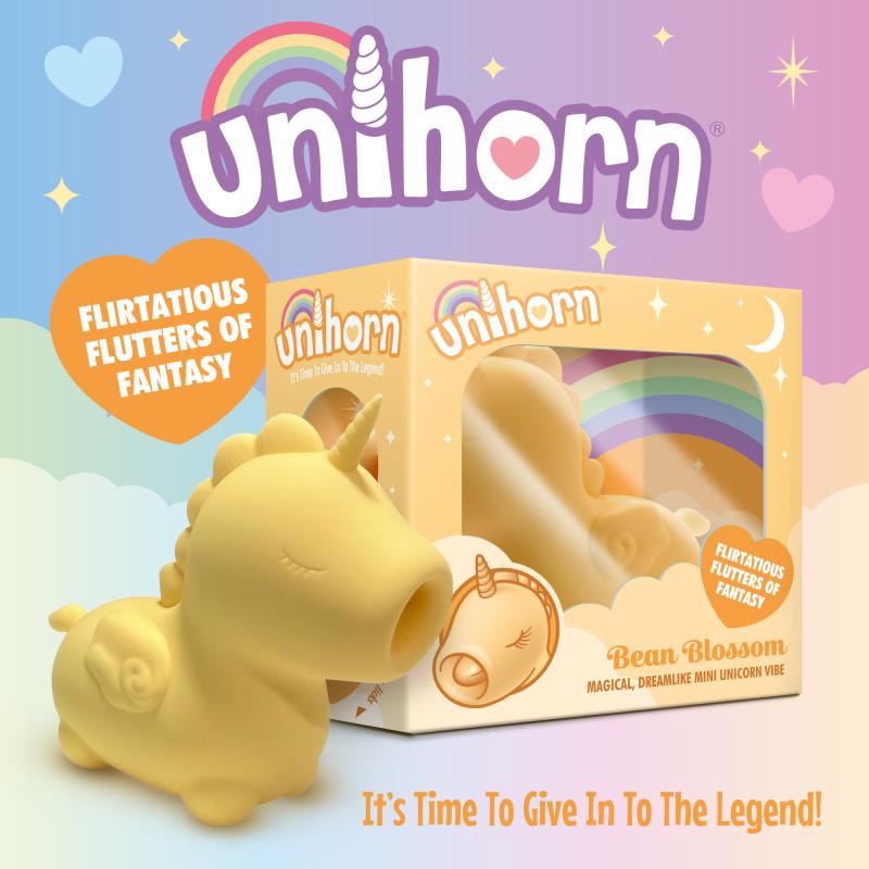 Create real magic with this discreet mini unicorn vibrator. ... Unihorn - Bean Blossom Clitoral Vibe - Yellow photo-10