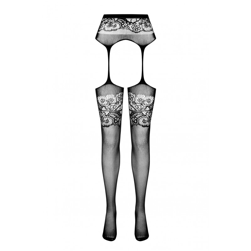 A sexy stocking that perfectly fits the figure and perfectly... Passion - Stockings S029 - Black photo-5