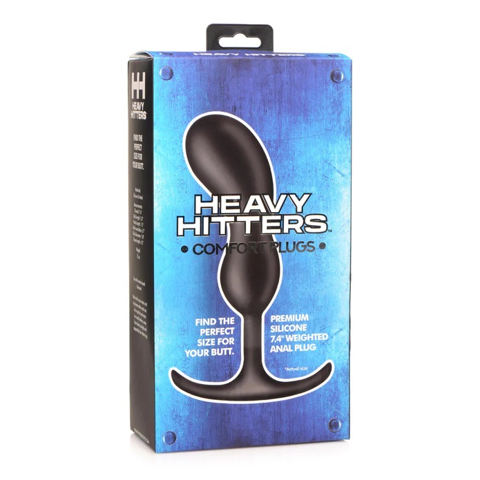 ake a Heavy Hit to your backdoor - this curved comfort plug ... Heavy Hitters - Weighted Prostate Plug L - Black photo-5