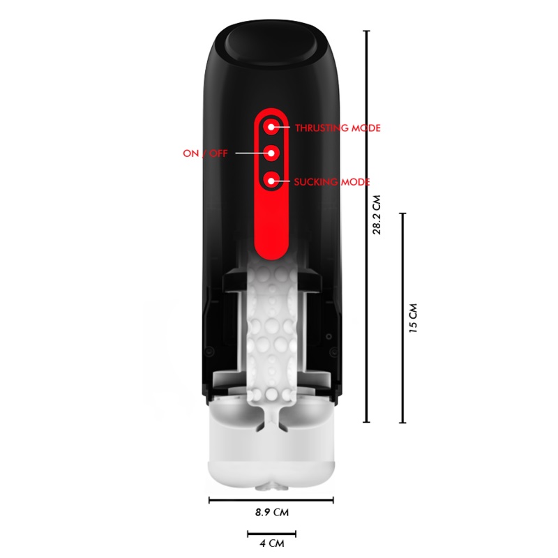 The PHANTOM automatic mouth-shaped masturbator fo... Jamyjob - Phantom Thrusting Suction Masturbator photo-6