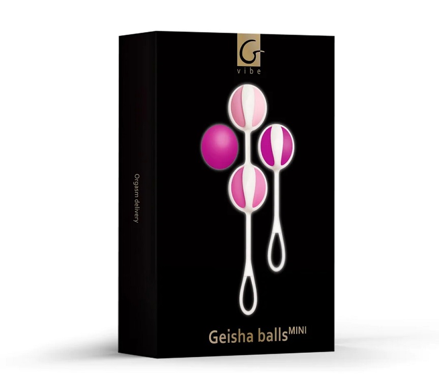 Geisha Balls Mini are made of body-safe soft velvety silicon... Gvibe - Geisha Balls Mini - Raspberry photo-7