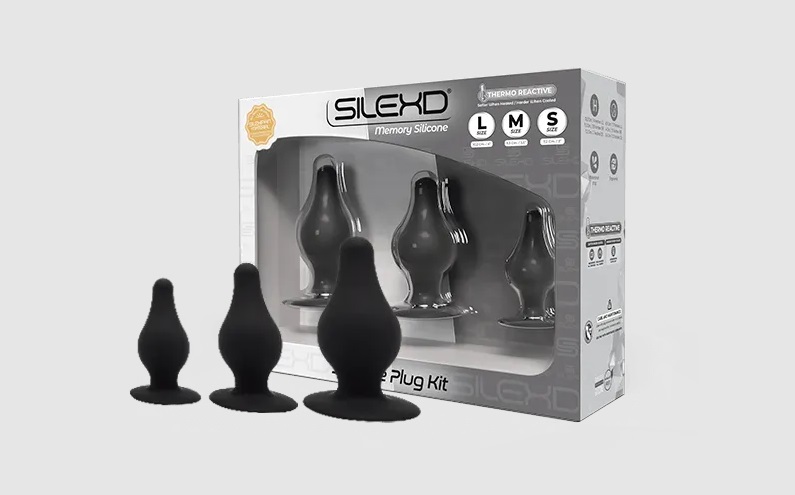 Silexd offers a range of plugs with a high quality super sof... Silexpan - Silicone Plug Kit - Black photo-2