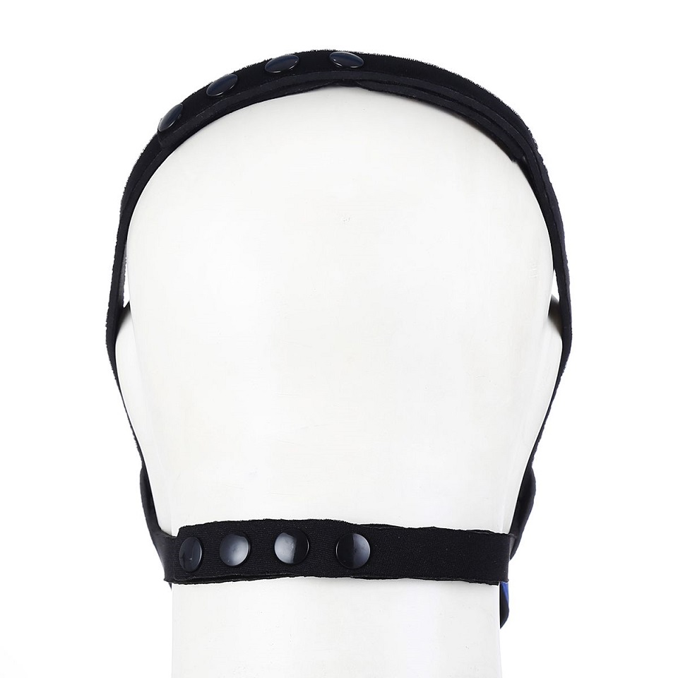 The dog head mask is soft and stretchable. No zippers or fus... Kiotos - Puppy Mouth Mask - Black photo-8