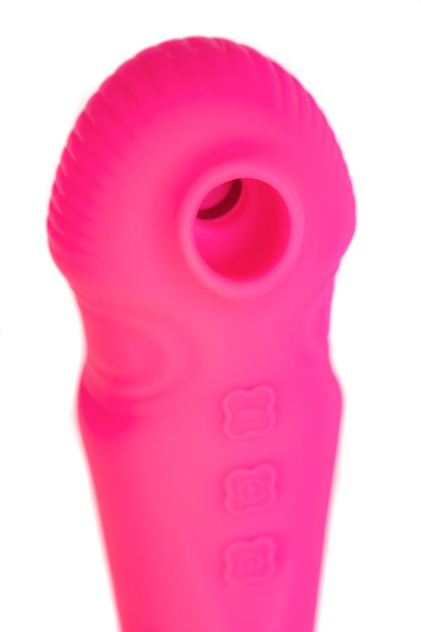 JOS COTOX Vibrator-pulsator with air-pulse stimulation. Thru... JOS - Cotox Vibrator w Vacuum Stimulator - Pink photo-7