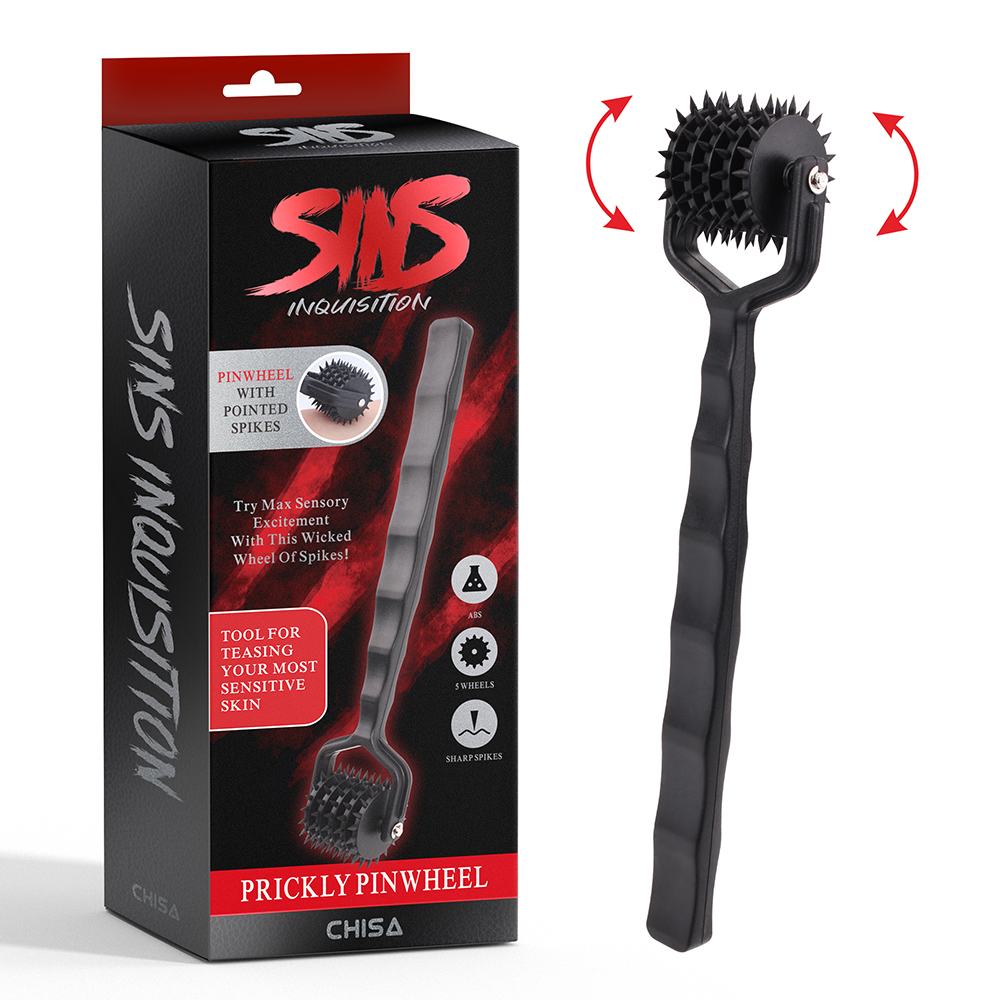 Stimulating Pinwheel With Sharp Rollers, Great In Combinatio... Chisa - Prickly Pinwheel 5 Row - Black photo-6