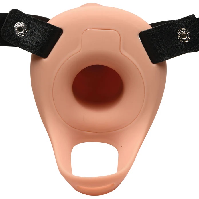 With this Smooth Silicone Penis Sheath, you can slip your ro... Size Matters - 28X Penis Sheath Strap-On - Flesh photo-2