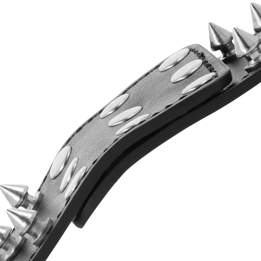 Elegant handcuffs to fully enjoy the most fantastic experien... Darkness - Handcuffs w Spikes - Black photo-3