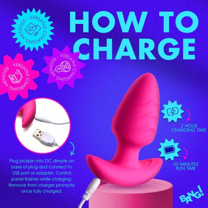 Add something more exciting to your toy bag with this rotati... Bang! - Rotating Vibro Plug - Pink photo-6