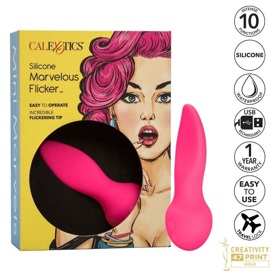 .
CEN - Marvelous Flicker 迷你震动器 - 红色 照片-9