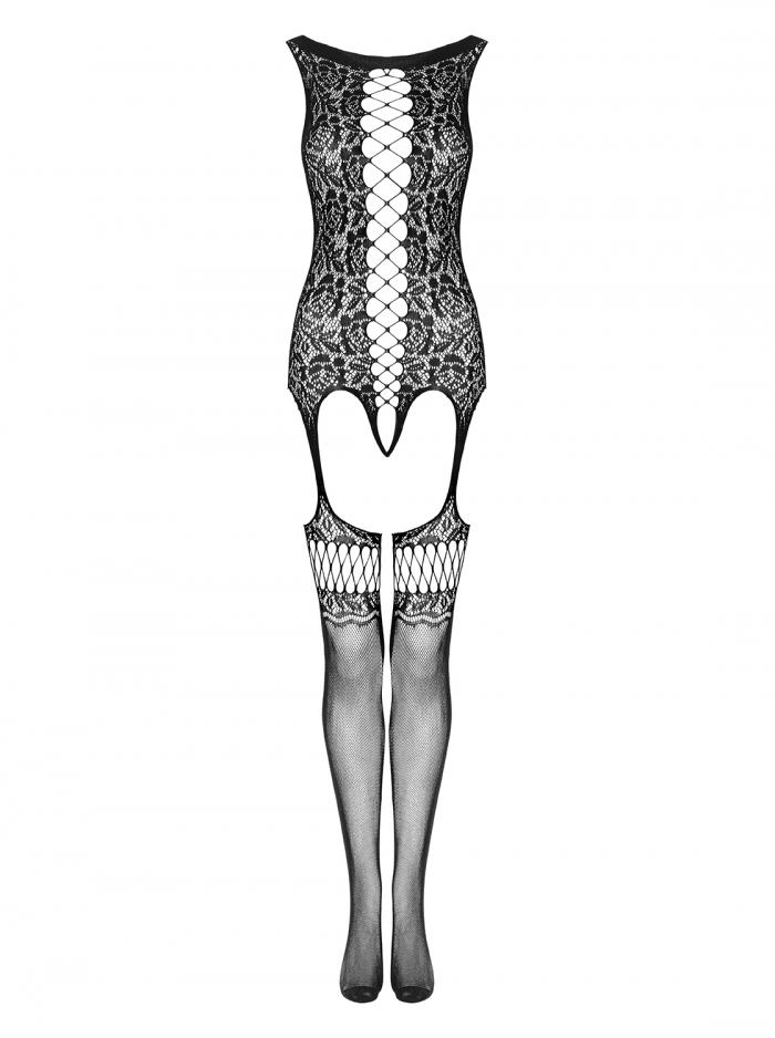 An exceptionally flirtatious, interesting and very bold ling... Obsessive - Bodystocking F236 - Black - S/M/L photo-7