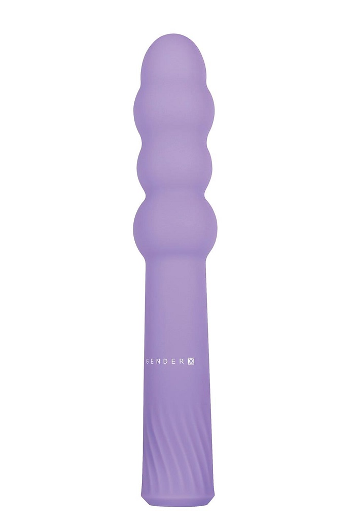 This curvaceous vibe is stacked with four bulbs that line up... Gender X - Bumpy Ride Vibrator - Purple photo-5