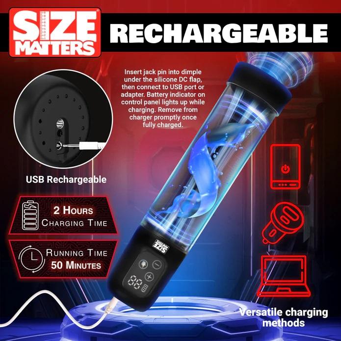 It sure feels good to get sucked, doesn't it? Well now w... Size Matters - 5X Sucking Penis Pump photo-8