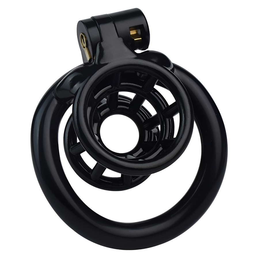 Material: 3D print resin
Size:
A Circular inside diameter: 3... FAAK - Resin Chastity Cage 217 - Black photo-5