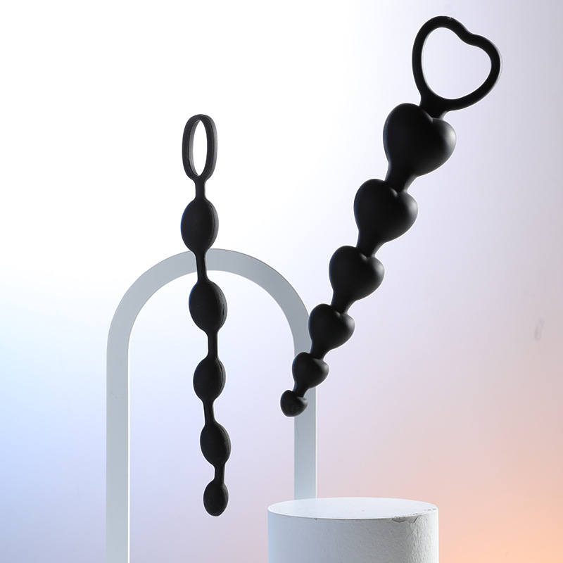Silicone heart-shaped anal beads
Total L: 185mm ... MT - Heart Anal Beads - Black photo-4