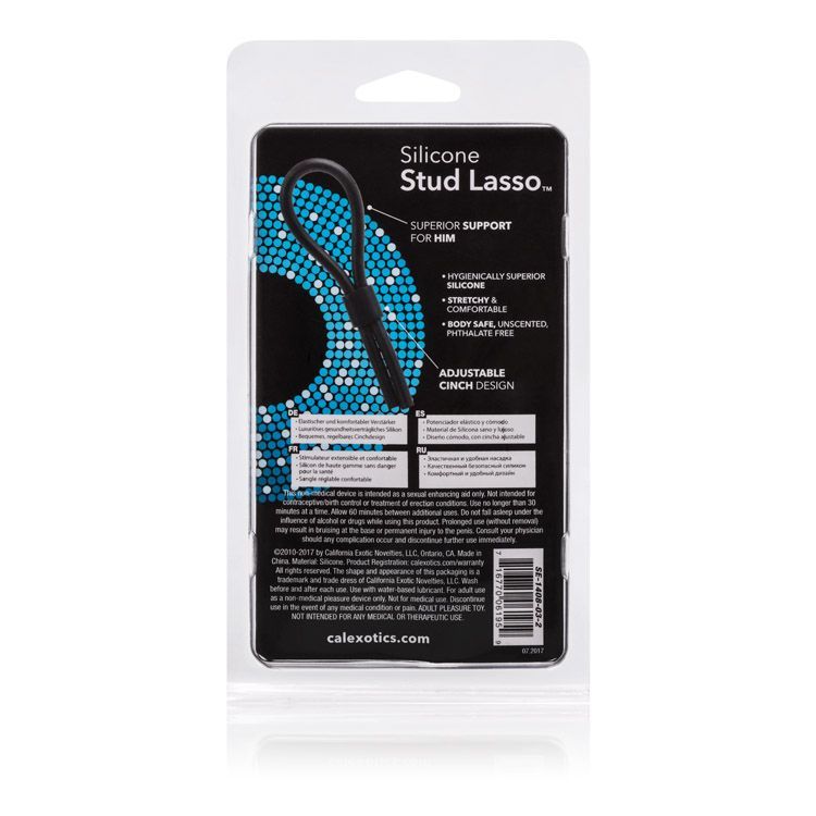 Extend your sensual performance and orgasmic ecstasy with th... CEN - Silicone Stud Lasso - Black photo-4