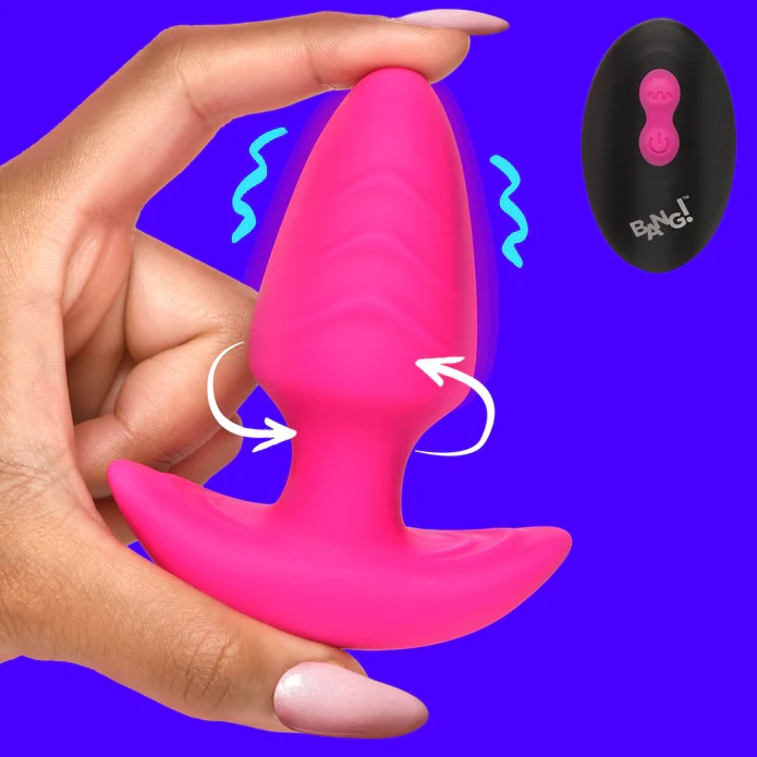 Add something more exciting to your toy bag with this rotati... Bang! - Rotating Vibro Plug - Pink photo-5