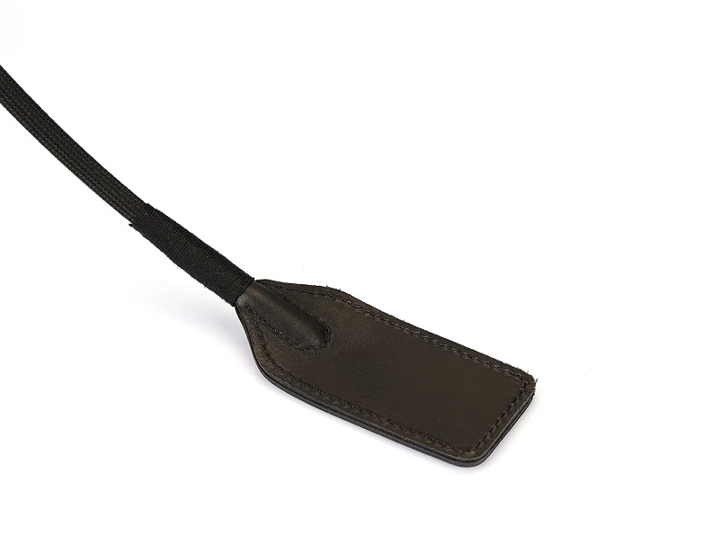 Samurai-inspired bondage accessories, embodying the spirit o... Liebe Seele - Samurai Leather Crop - Black photo-2