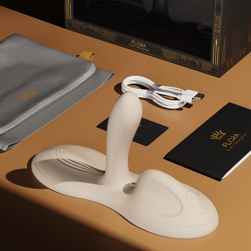 FLORA is a new hands-free sit-down massager launched in 2024... Zalo - Flora APP Vibro Pad - Obsidian Black photo-12