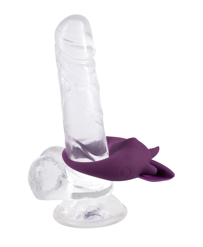 Functional and cute clitoral stimulator Kitten KiKi, made of... Lola Games - MiMi Kitten Kiki Vibro Ring - Purple photo-5