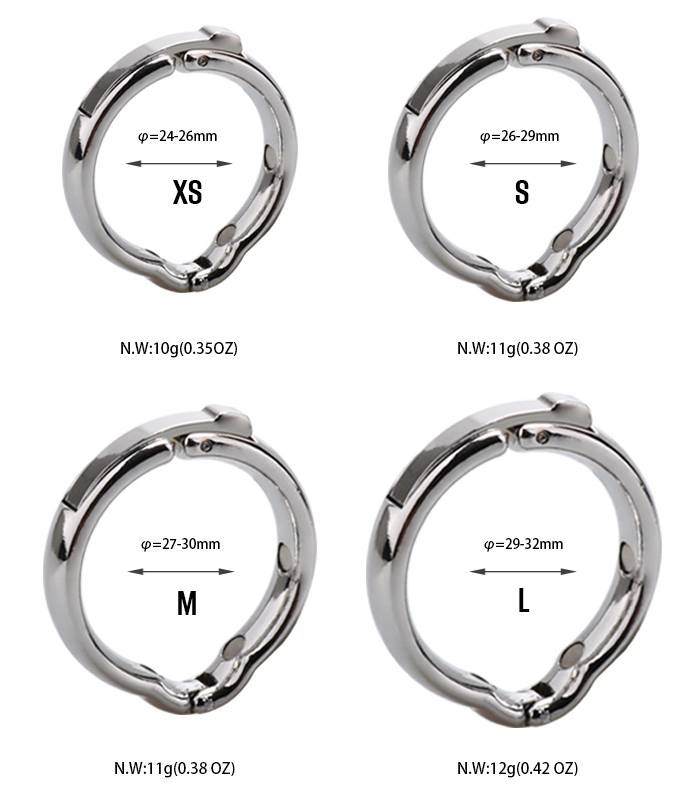 Material: Zinc alloy
L: D29~32mm*T3.5mm*H6.5mm &... MT - Magnet Therapy Glans Ring L-size photo-4
