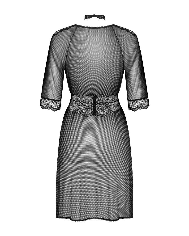 With this robe, the word “fun” takes on a new meaning! Sensu... Obsessive - Lucita Peignoir - Black - L/XL photo-8