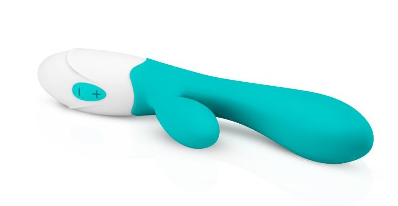 This cute Blis rabbit vibrator, with 10 vibration settings, ... Good Vibes Only - Blis Rabbit Vibrator - Blue photo-4