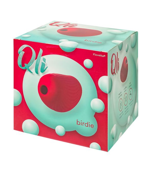 Vacuum-wave clitoral stimulator with quite bird shape.
Numb... Flovetta - Qli Birdie Stimulator - Red photo-8