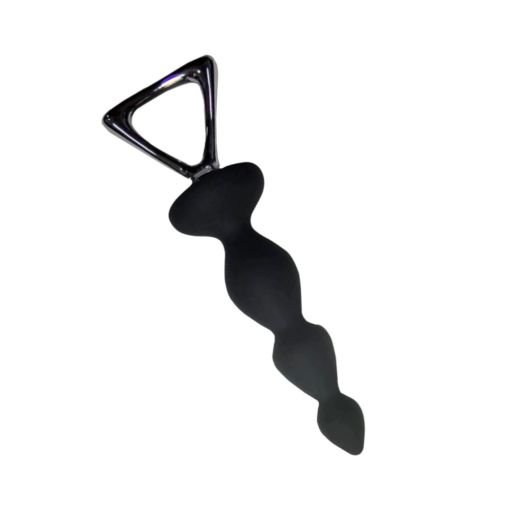 Soft & curvy anal plug with metal hand
Material: Metal +... Adrien Lastic - Arrow Anal Beads - Black photo-2